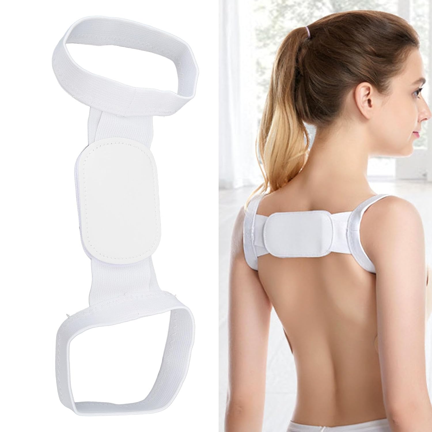 6628 Back and Shoulder Posture Corrector for Adult and Child Corset, Back Support Band, Corrective Orthosis, Posture Correction Health-wh Back Brace Shoulder Support Back Support Belt 6628 Back and Shoulder Posture Corrector for Adult and Child Corset, Back Support Band, Corrective Orthosis, Posture Correction Health-wh Back Brace Shoulder Support Back Support Belt